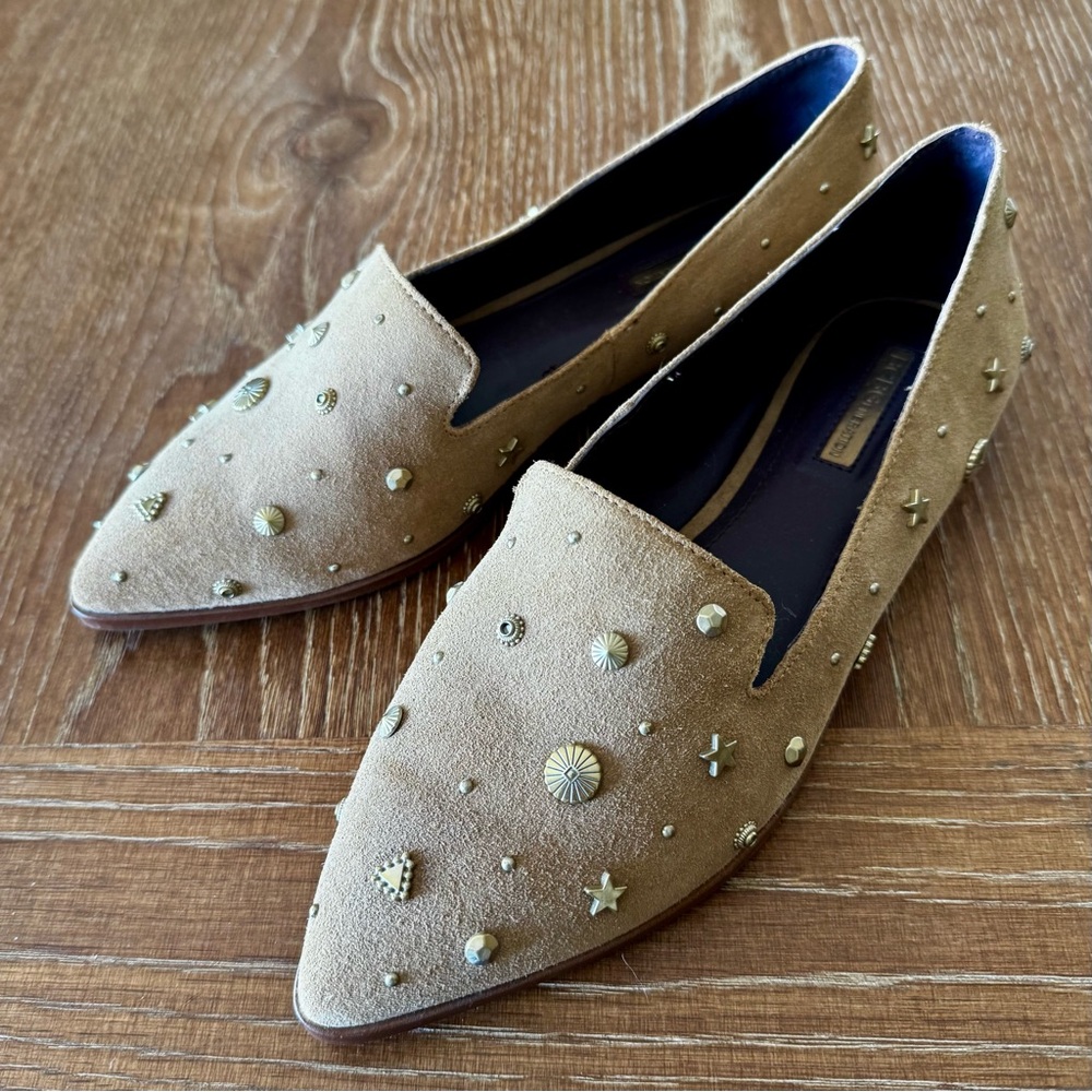 BCBGeneration tan suede Nikkola flats 8.5 - Picture 3 of 13